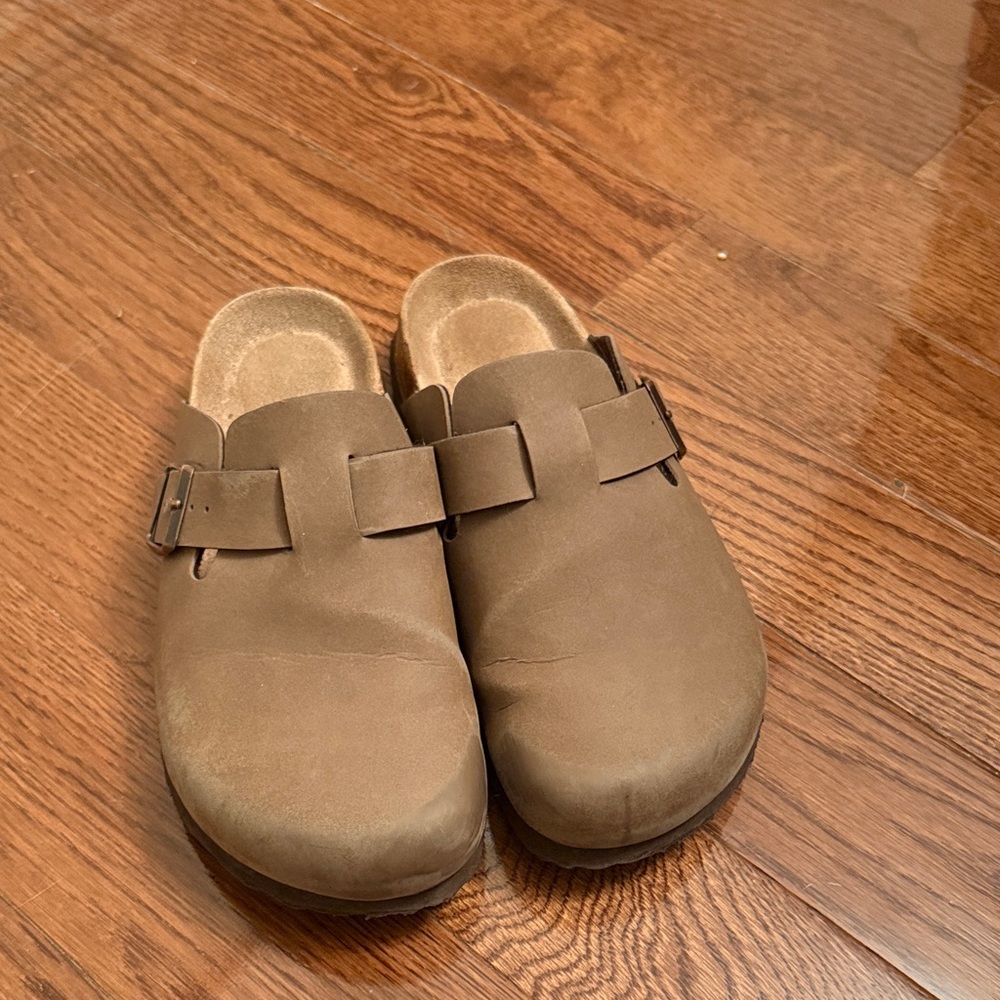 Brown Slip-On Clogs